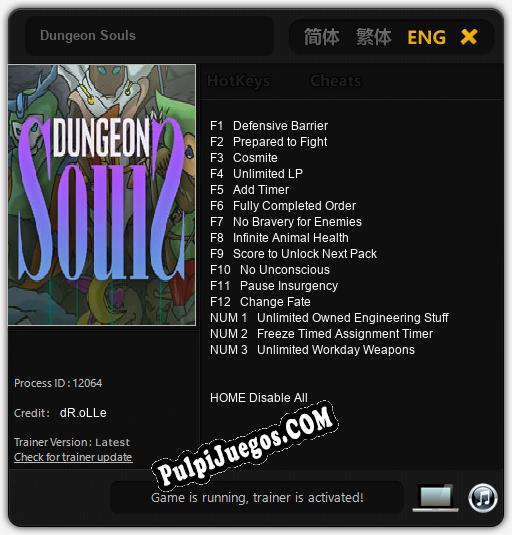 Dungeon Souls: Cheats, Trainer +15 [dR.oLLe]