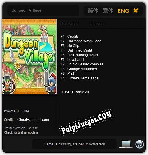 Dungeon Village: Treinador (V1.0.80)