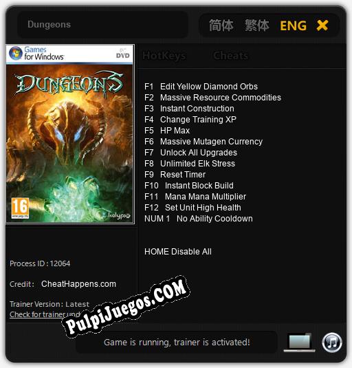 Entrenador liberado a Dungeons [v1.0.6]