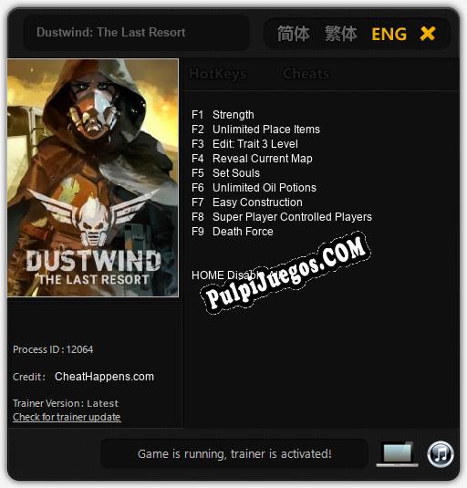 Dustwind: The Last Resort: Treinador (V1.0.1)