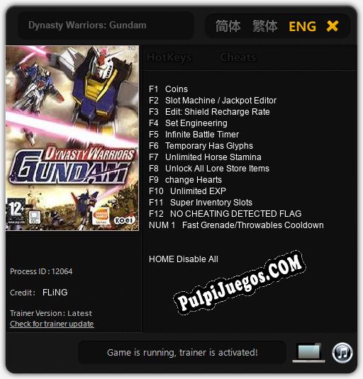 Dynasty Warriors: Gundam: Trainer +13 [v1.4]