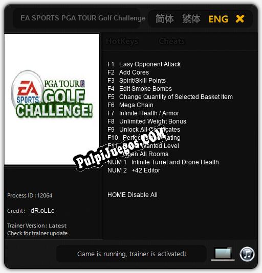 EA SPORTS PGA TOUR Golf Challenge: Trainer +14 [v1.7]