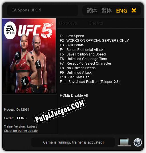 EA Sports UFC 5: Treinador (V1.0.90)