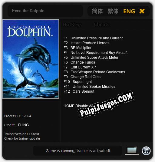 Entrenador liberado a Ecco the Dolphin [v1.0.7]