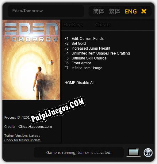 Entrenador liberado a Eden-Tomorrow [v1.0.6]