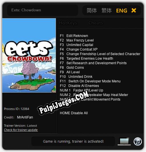 Entrenador liberado a Eets: Chowdown [v1.0.5]