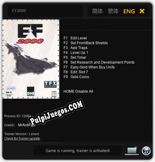 EF2000: Trainer +9 [v1.9]