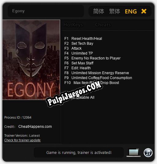 Egony: Treinador (V1.0.71)