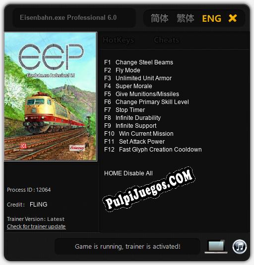 Eisenbahn.exe Professional 6.0: Cheats, Trainer +12 [FLiNG]