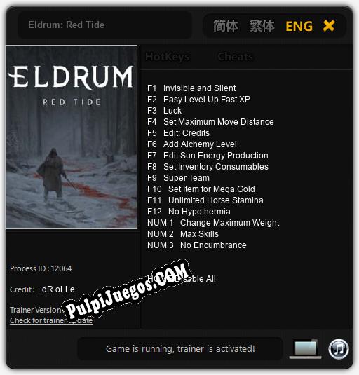 Entrenador liberado a Eldrum: Red Tide [v1.0.7]