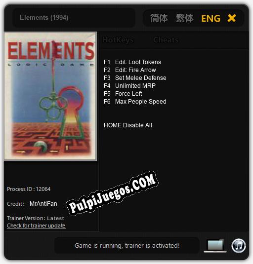 Elements (1994): Treinador (V1.0.51)