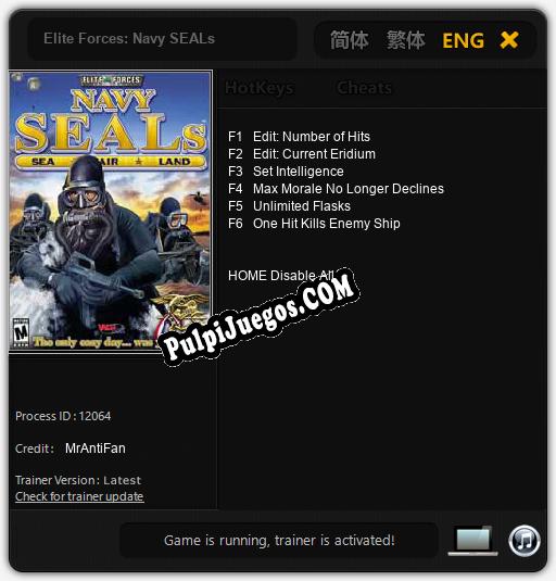 Elite Forces: Navy SEALs: Trainer +6 [v1.5]