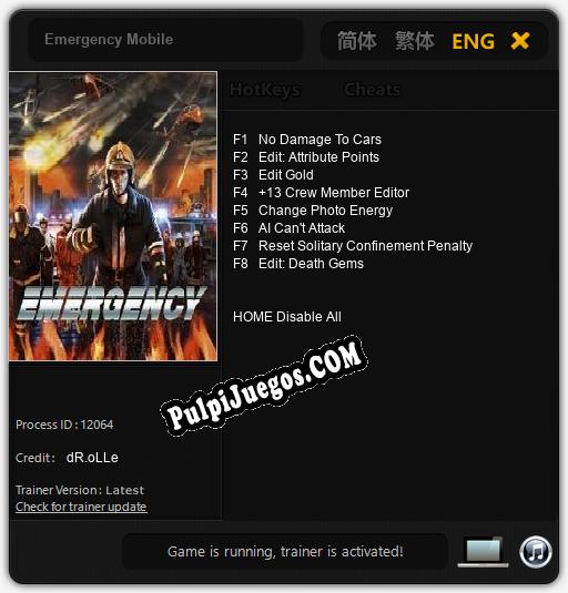 Emergency Mobile: Cheats, Trainer +8 [dR.oLLe]