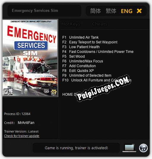 Entrenador liberado a Emergency Services Sim [v1.0.9]