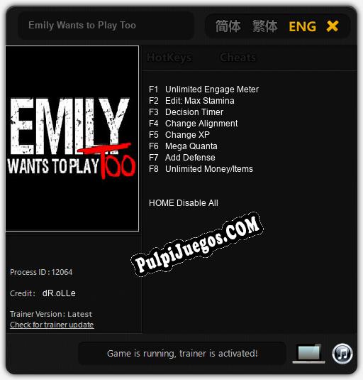 Entrenador liberado a Emily Wants to Play Too [v1.0.2]