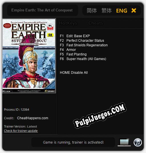 Empire Earth: The Art of Conquest: Trainer +6 [v1.8]