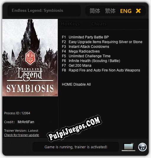 Endless Legend: Symbiosis: Trainer +8 [v1.7]