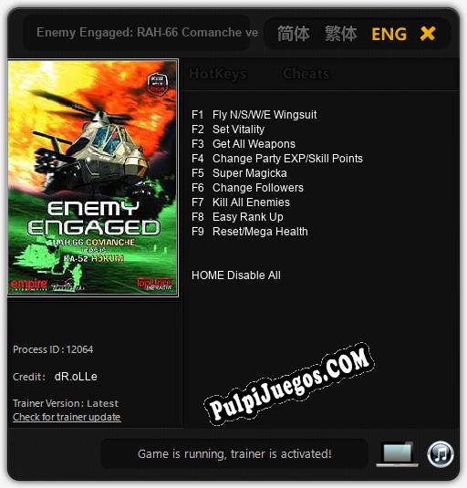 Enemy Engaged: RAH-66 Comanche versus KA-52 Hokum: Trainer +9 [v1.2]