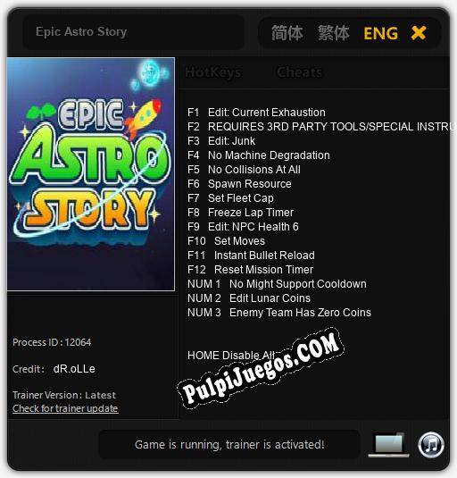 Epic Astro Story: Treinador (V1.0.38)