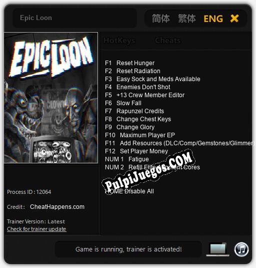 Entrenador liberado a Epic Loon [v1.0.1]