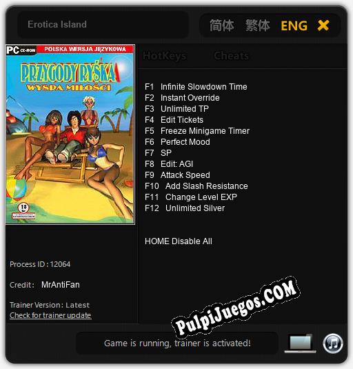 Entrenador liberado a Erotica Island [v1.0.9]