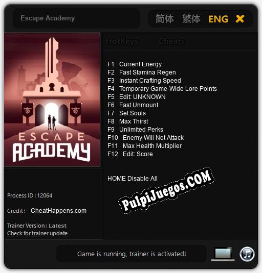 Escape Academy: Treinador (V1.0.13)