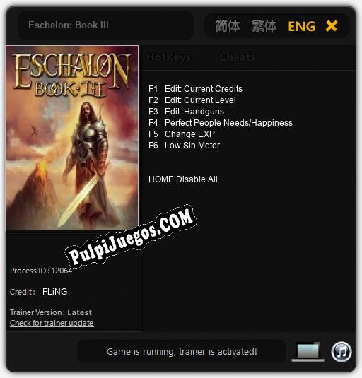 Entrenador liberado a Eschalon: Book III [v1.0.6]