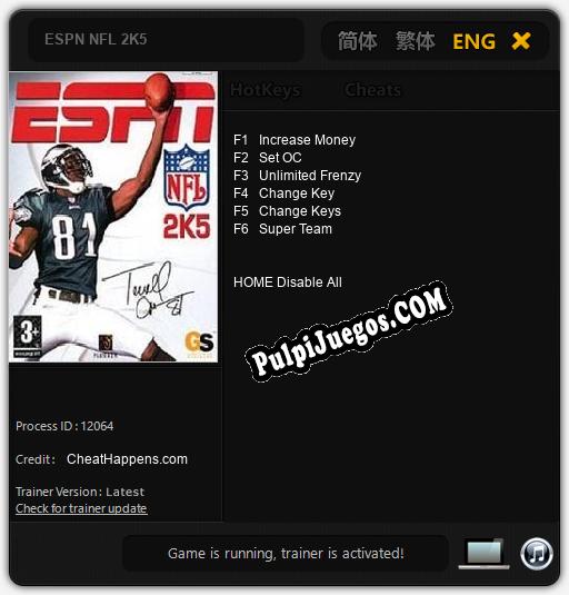 Entrenador liberado a ESPN NFL 2K5 [v1.0.2]