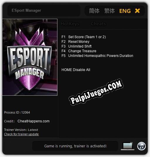 ESport Manager: Treinador (V1.0.68)