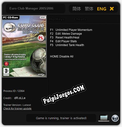 Entrenador liberado a Euro Club Manager 2005/2006 [v1.0.3]