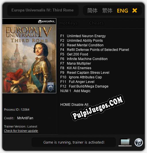 Europa Universalis IV: Third Rome: Trainer +13 [v1.9]