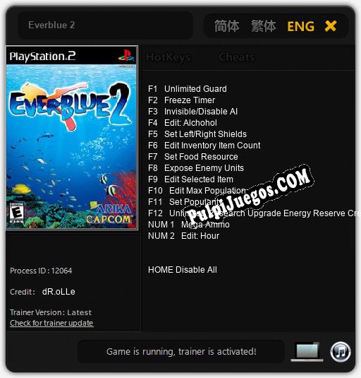 Everblue 2: Cheats, Trainer +14 [dR.oLLe]