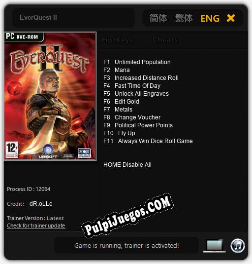 EverQuest II: Cheats, Trainer +11 [dR.oLLe]