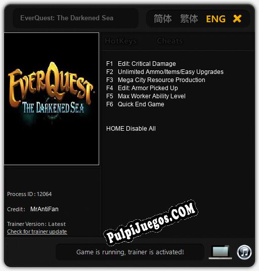 EverQuest: The Darkened Sea: Cheats, Trainer +6 [MrAntiFan]