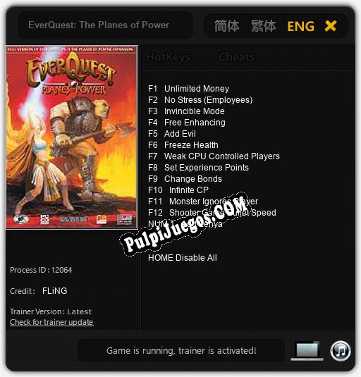 EverQuest: The Planes of Power: Cheats, Trainer +13 [FLiNG]