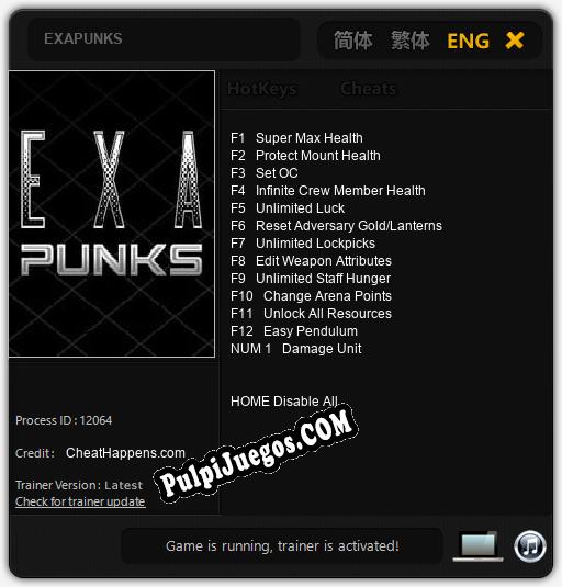 EXAPUNKS: Cheats, Trainer +13 [CheatHappens.com]