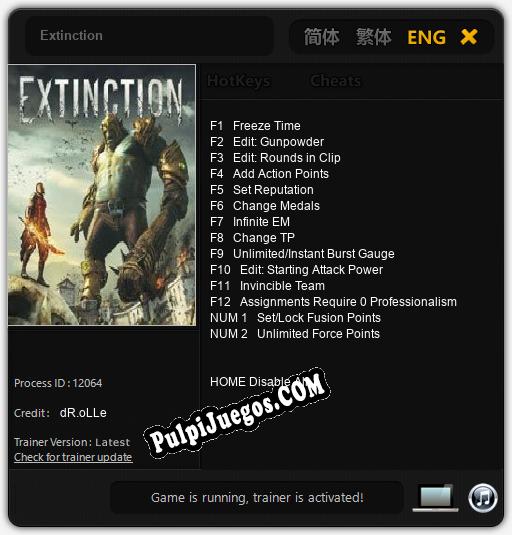 Extinction: Treinador (V1.0.94)