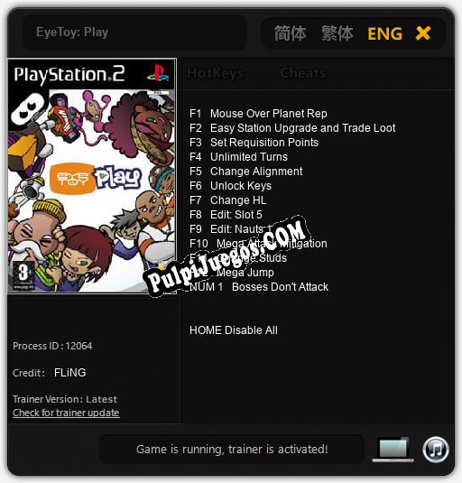 Entrenador liberado a EyeToy: Play [v1.0.7]