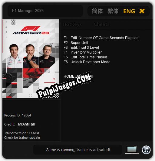 F1 Manager 2023: Treinador (V1.0.58)