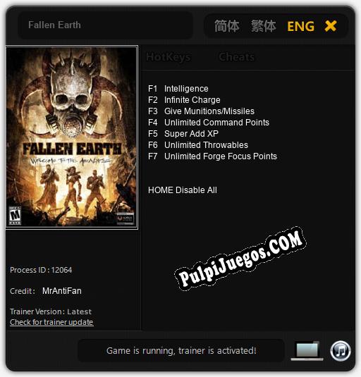 Fallen Earth: Trainer +7 [v1.7]