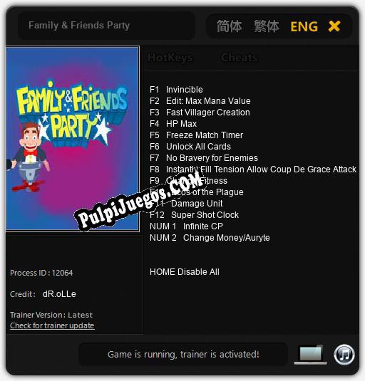 Family & Friends Party: Treinador (V1.0.43)