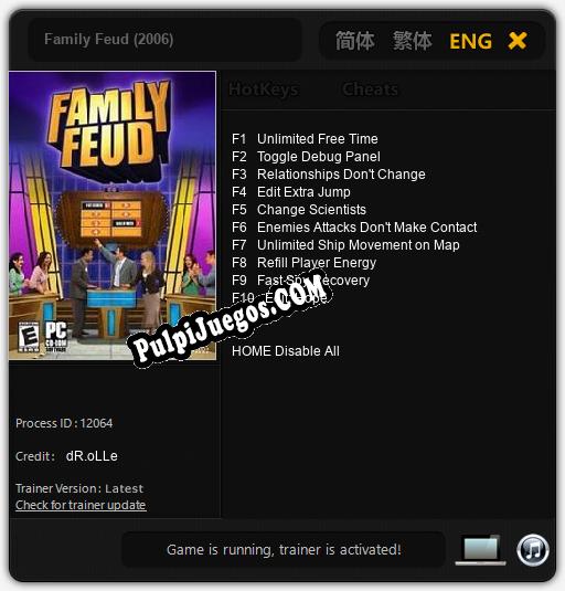 Entrenador liberado a Family Feud (2006) [v1.0.7]