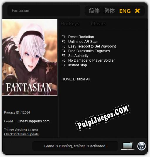 Fantasian: Trainer +7 [v1.1]