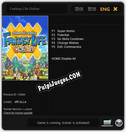 Fantasy Life Online: Trainer +5 [v1.4]