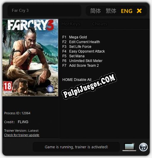 Far Cry 3: Cheats, Trainer +7 [FLiNG]