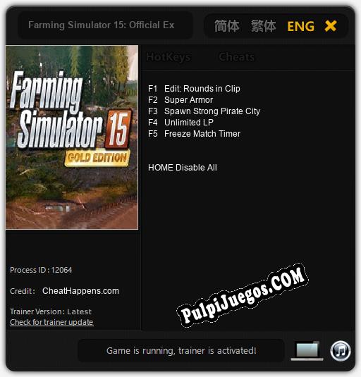 Farming Simulator 15: Official Expansion: Cheats, Trainer +5 [CheatHappens.com]