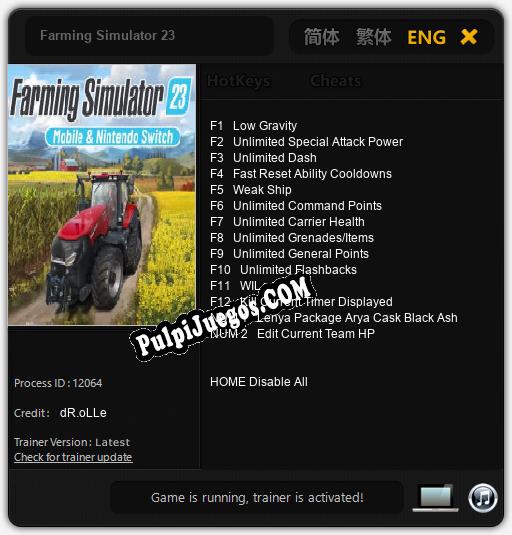 Farming Simulator 23: Trainer +14 [v1.7]