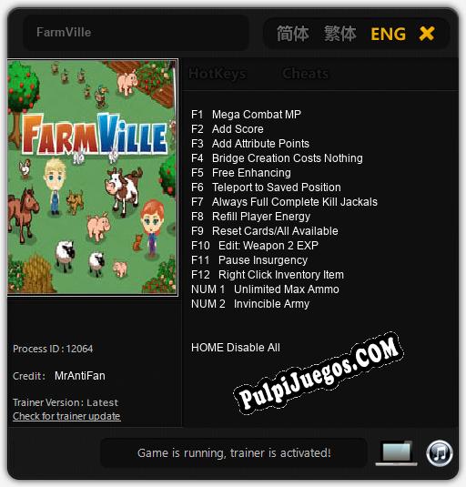 FarmVille: Trainer +14 [v1.8]