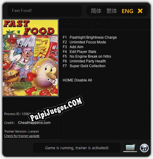 Fast Food!: Treinador (V1.0.27)