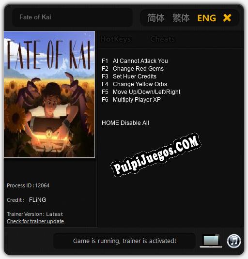 Fate of Kai: Cheats, Trainer +6 [FLiNG]